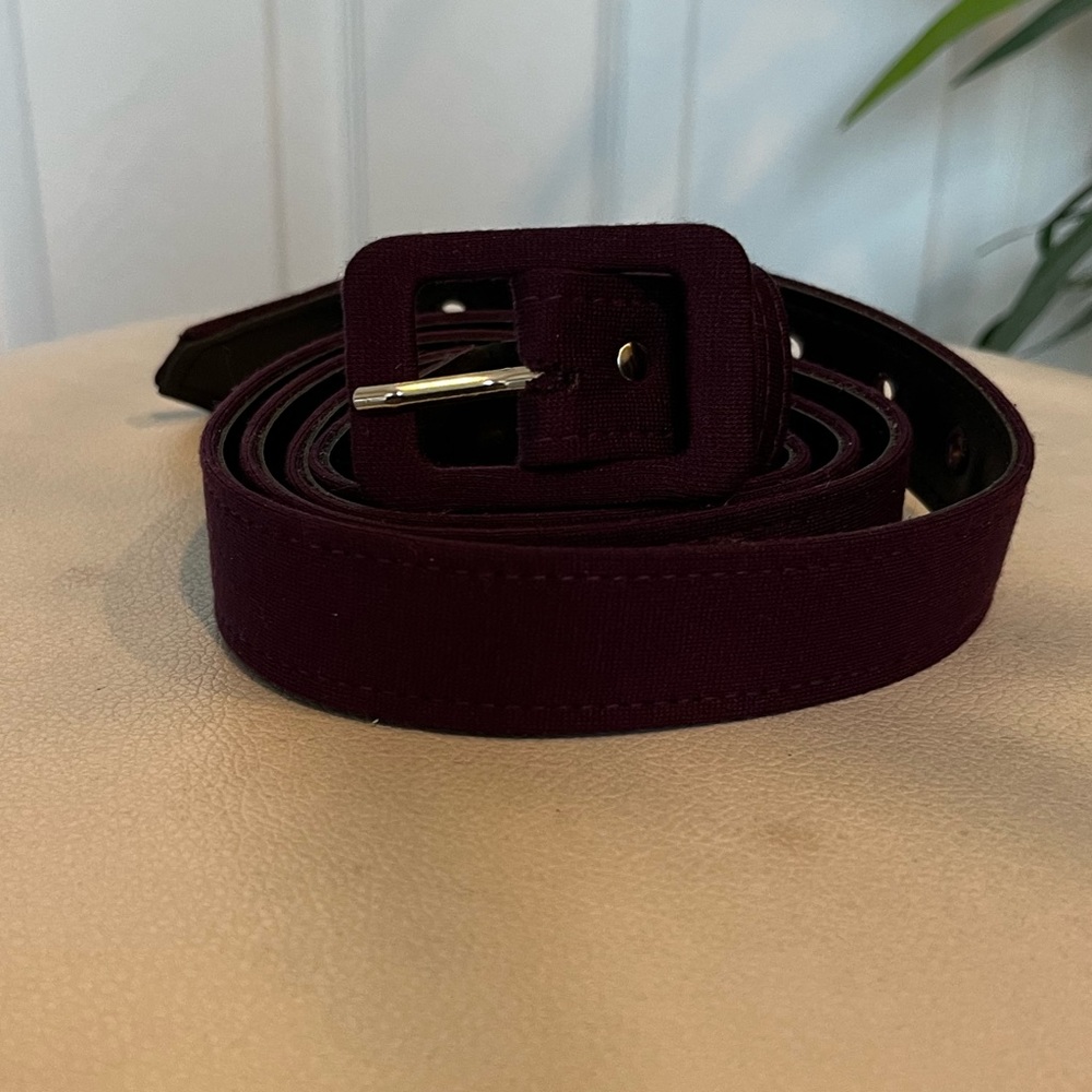Vixen by Micheline Pitt plum belt in 4xl